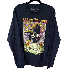The Black Crowes 2022 Remedy World Tour Graphic Long Sleeve Shirt size Large